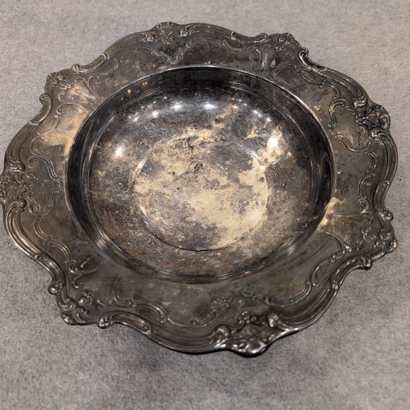 Gorham Silver Other - Gorham Silver Original Vintage Silverplate Chantilly Pattern Scalloped Bowl